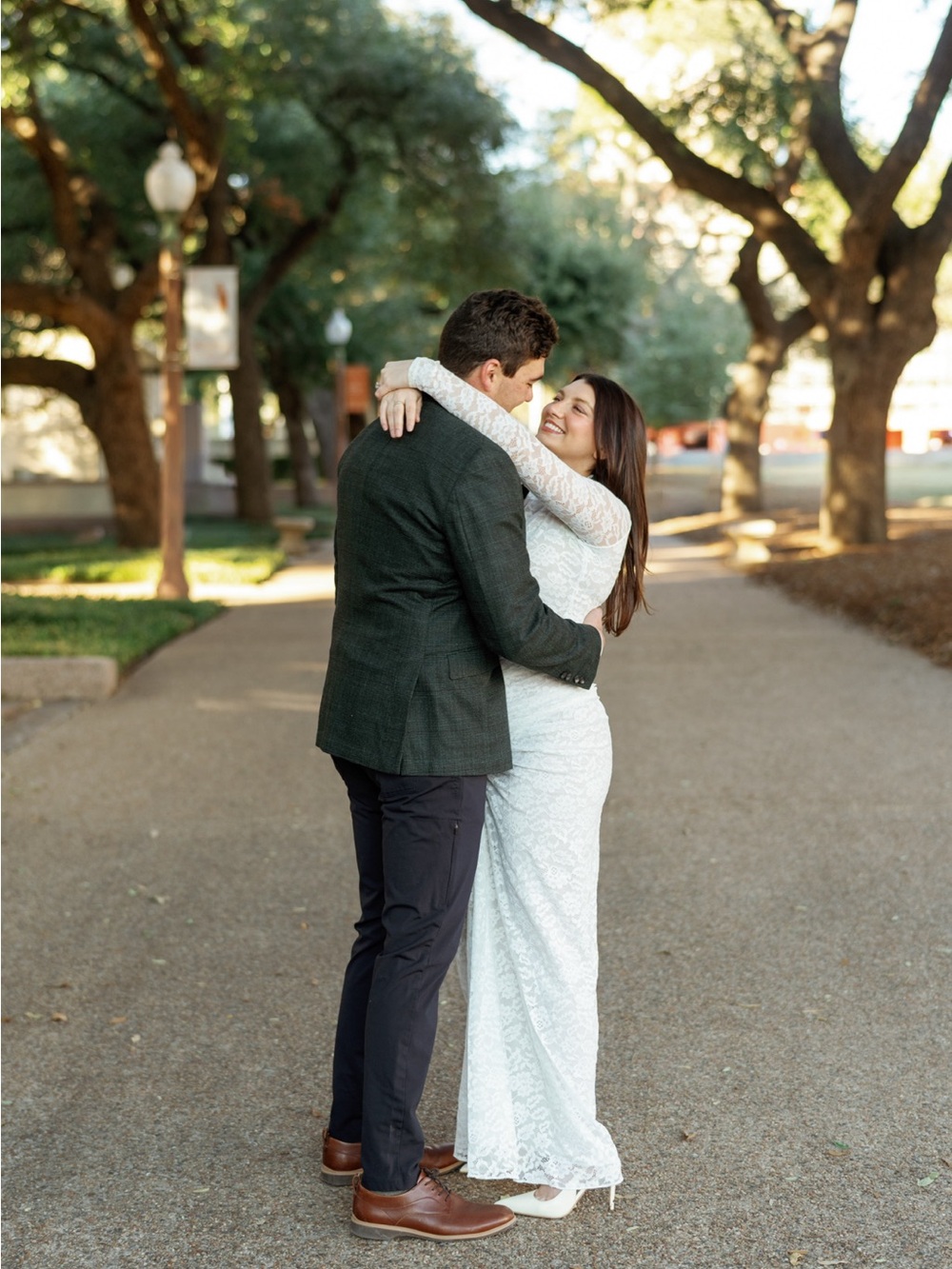 Long White Lace Dress - Elegant Bridal/Evening Gown